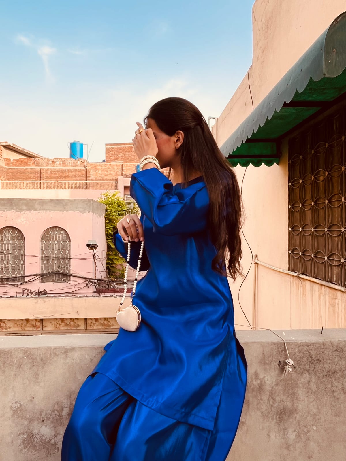 Blue Balloon Shalwar suit - Niraan.pk